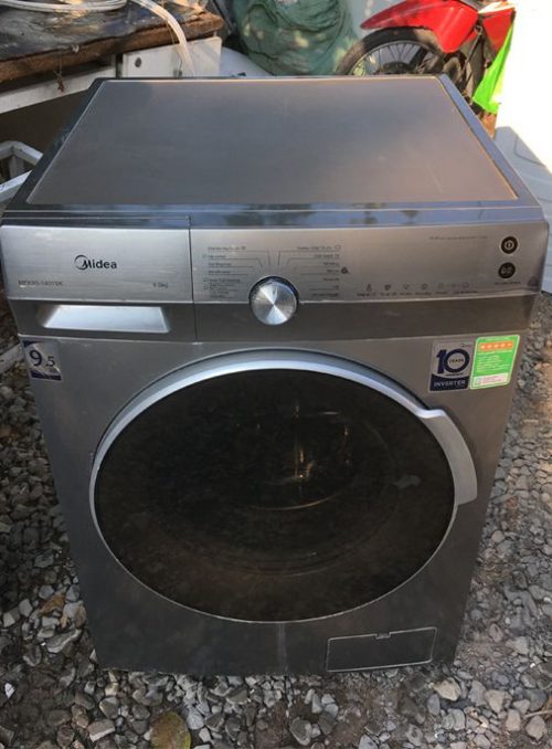 may giat midea 9.5kg inverter cua ngang cu gia re